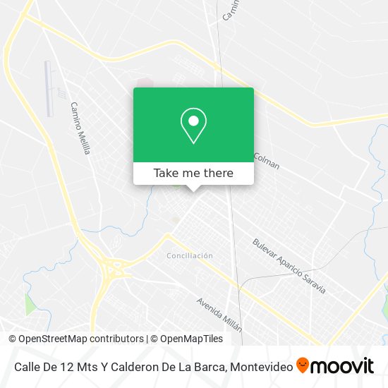 Calle De 12 Mts Y Calderon De La Barca map