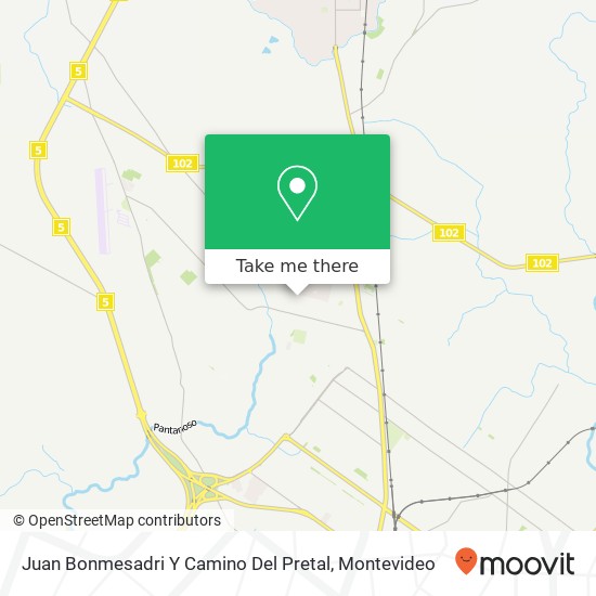 Juan Bonmesadri Y Camino Del Pretal map
