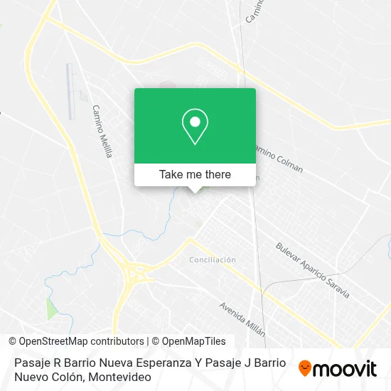 Pasaje R Barrio Nueva Esperanza Y Pasaje J Barrio Nuevo Colón map