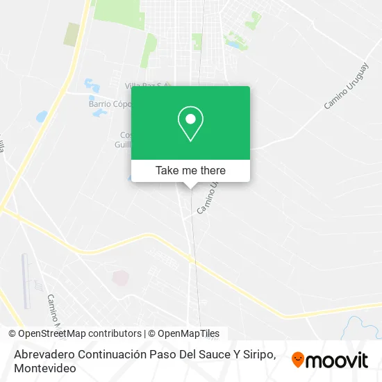 Mapa de Abrevadero Continuación Paso Del Sauce Y Siripo
