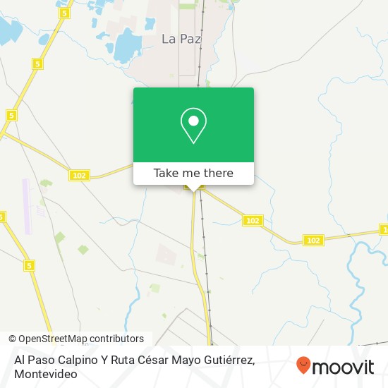 Al Paso Calpino Y Ruta César Mayo Gutiérrez map