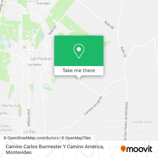 Camino Carlos Burmester Y Camino América map