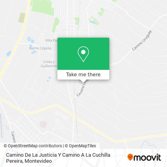Camino De La Justicia Y Camino A La Cuchilla Pereira map