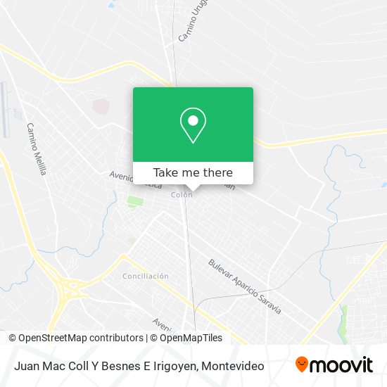 Juan Mac Coll Y Besnes E Irigoyen map