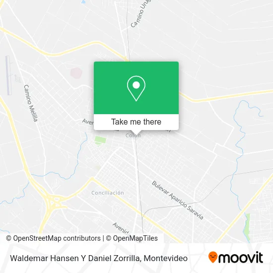 Waldemar Hansen Y Daniel Zorrilla map