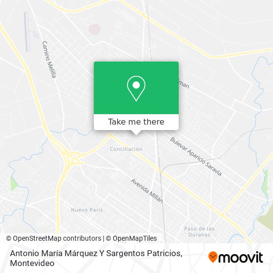 Antonio María Márquez Y Sargentos Patricios map