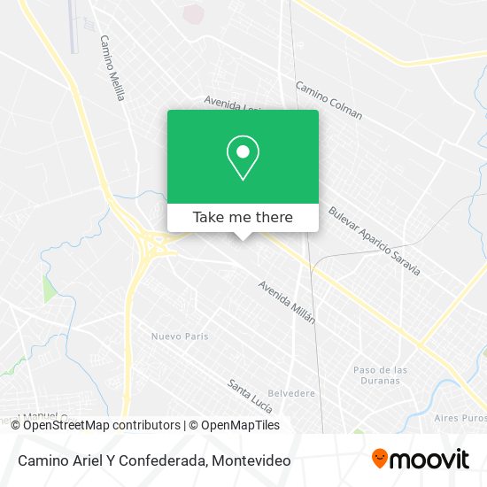 Mapa de Camino Ariel Y Confederada