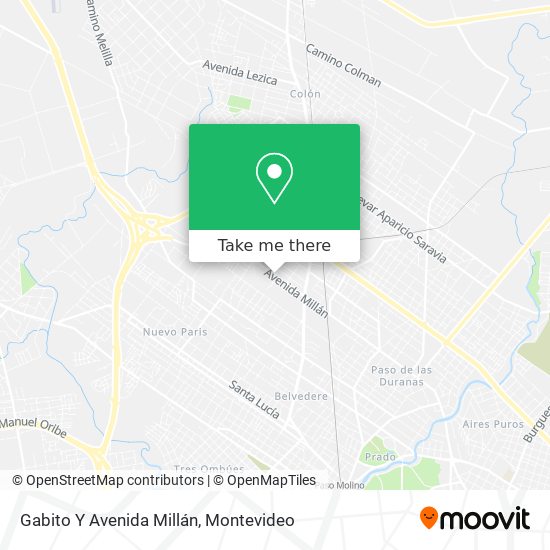 Gabito Y Avenida Millán map