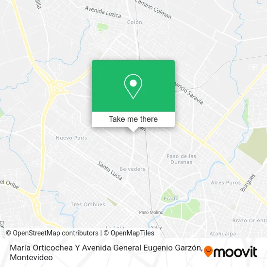 Mapa de María Orticochea Y Avenida General Eugenio Garzón