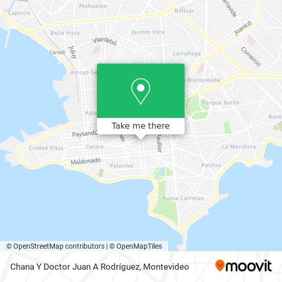 Chana Y Doctor Juan A Rodríguez map