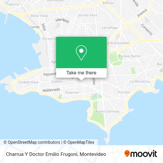 Charrua Y Doctor Emilio Frugoni map