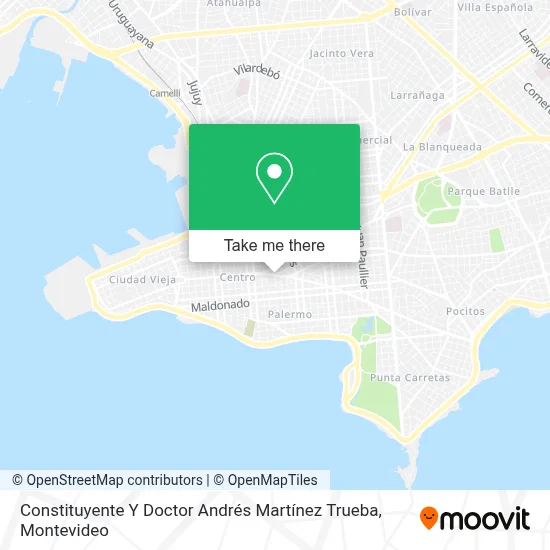 Constituyente Y Doctor Andrés Martínez Trueba map