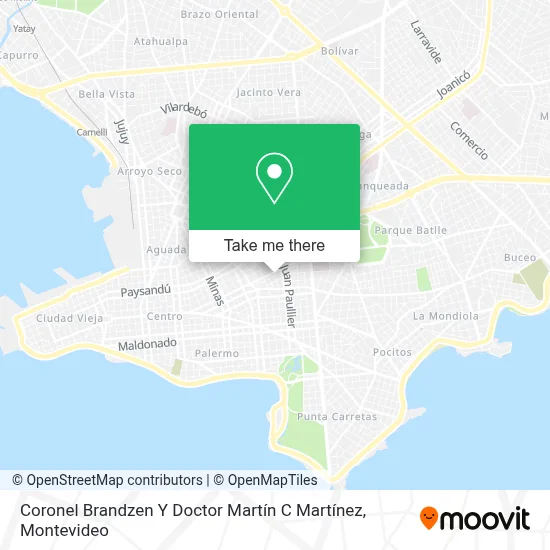 Coronel Brandzen Y Doctor Martín C Martínez map