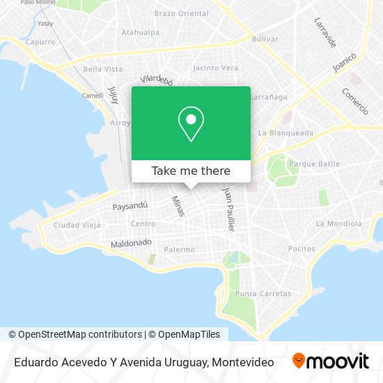 Eduardo Acevedo Y Avenida Uruguay map