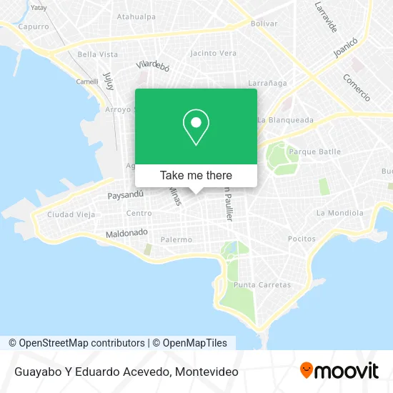 Guayabo Y Eduardo Acevedo map