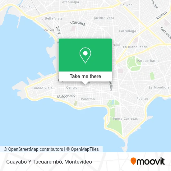 Mapa de Guayabo Y Tacuarembó