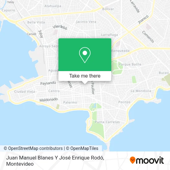 Juan Manuel Blanes Y José Enrique Rodó map