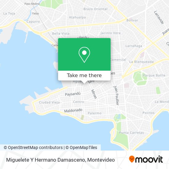 Miguelete Y Hermano Damasceno map