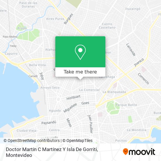 Doctor Martín C Martínez Y Isla De Gorriti map