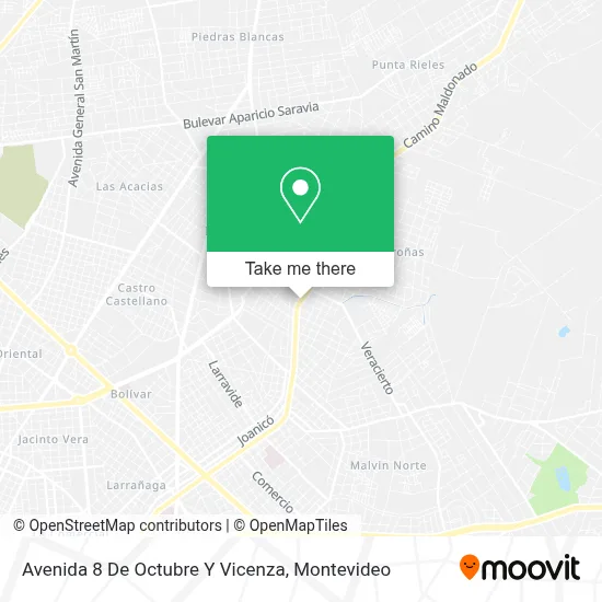 Mapa de Avenida 8 De Octubre Y Vicenza
