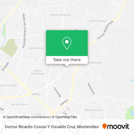 Doctor Ricardo Cossio Y Osvaldo Cruz map