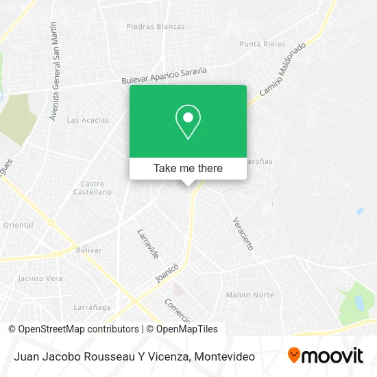 Mapa de Juan Jacobo Rousseau Y Vicenza