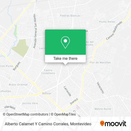 Mapa de Alberto Calamet Y Camino Corrales