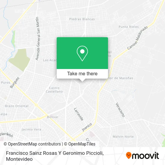 Mapa de Francisco Sainz Rosas Y Geronimo Piccioli