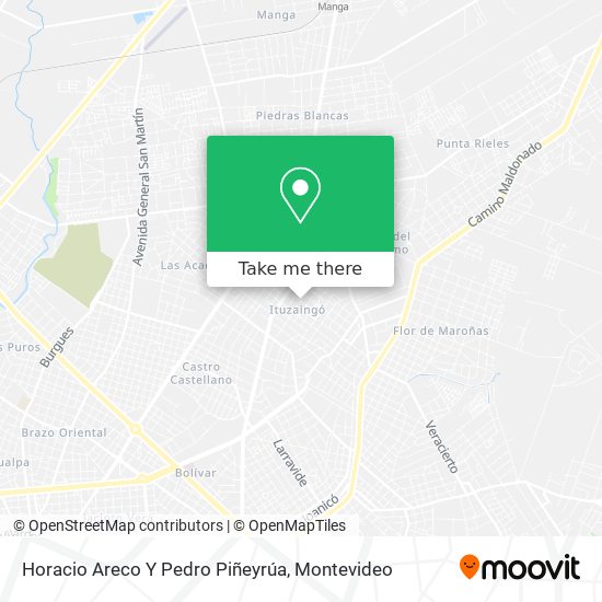 Mapa de Horacio Areco Y Pedro Piñeyrúa