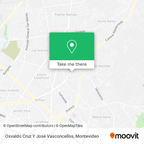 Mapa de Osvaldo Cruz Y José Vasconcellos