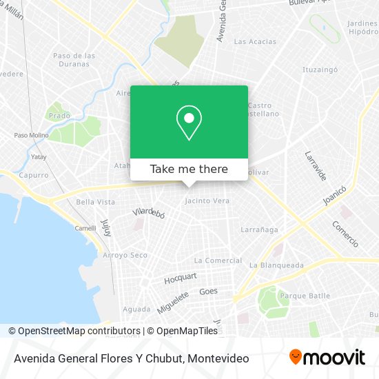Avenida General Flores Y Chubut map