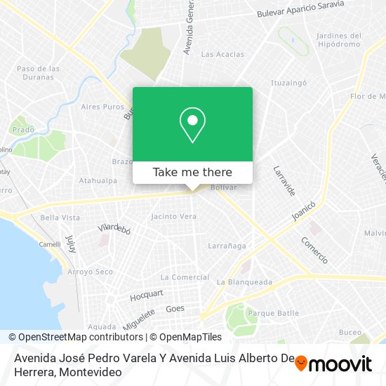 Avenida José Pedro Varela Y Avenida Luis Alberto De Herrera map