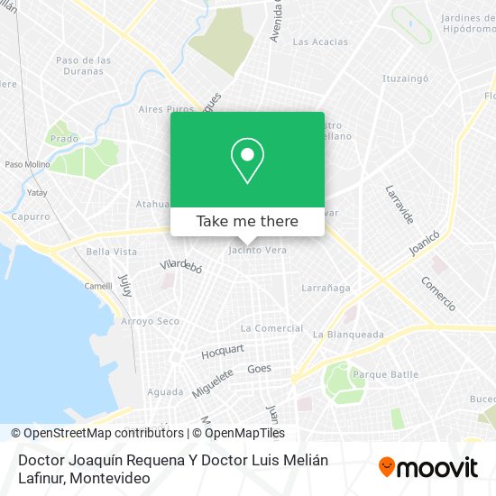 Doctor Joaquín Requena Y Doctor Luis Melián Lafinur map