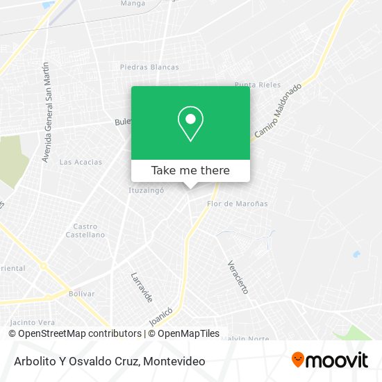 Arbolito Y Osvaldo Cruz map