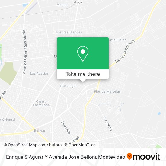 Enrique S Aguiar Y Avenida José Belloni map