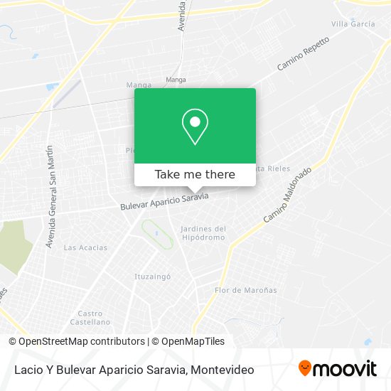 Lacio Y Bulevar Aparicio Saravia map