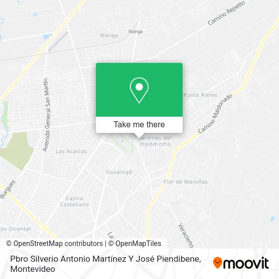 Mapa de Pbro Silverio Antonio Martínez Y José Piendibene