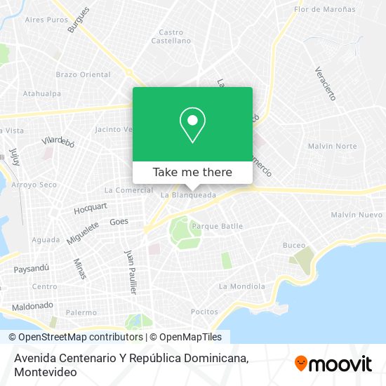 Avenida Centenario Y República Dominicana map