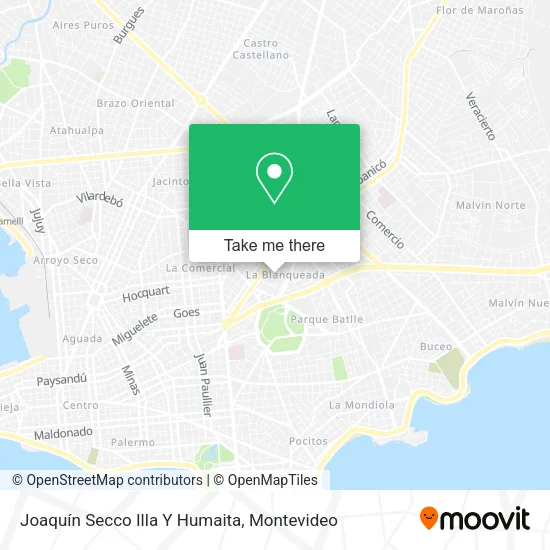 Mapa de Joaquín Secco Illa Y Humaita