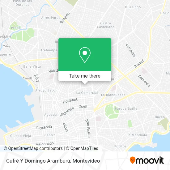 Cufré Y Domingo Aramburú map
