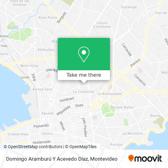 Domingo Aramburú Y Acevedo Díaz map