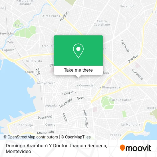 Domingo Aramburú Y Doctor Joaquín Requena map