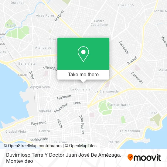 Mapa de Duvimioso Terra Y Doctor Juan José De Amézaga
