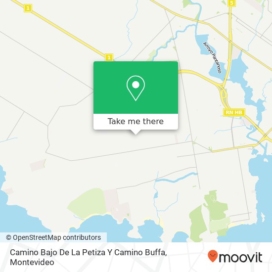 Camino Bajo De La Petiza Y Camino Buffa map