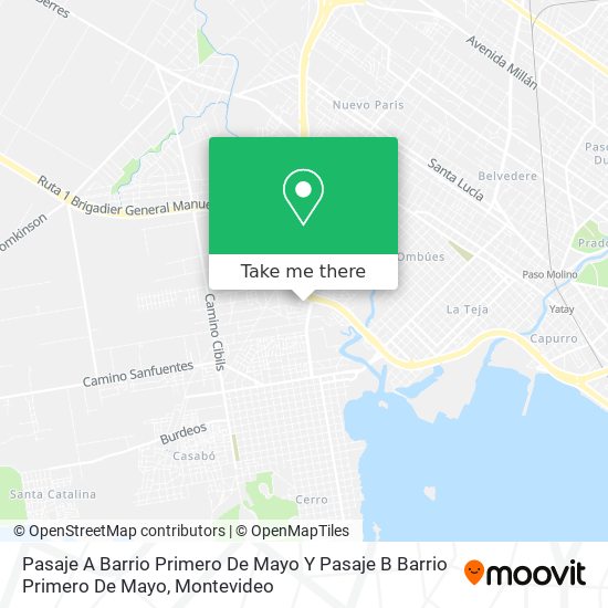 Mapa de Pasaje A Barrio Primero De Mayo Y Pasaje B Barrio Primero De Mayo