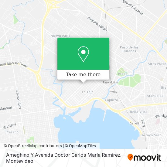 Ameghino Y Avenida Doctor Carlos María Ramírez map