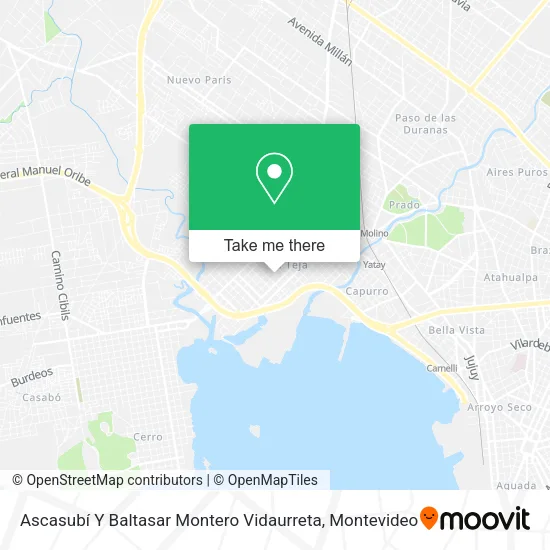 Mapa de Ascasubí Y Baltasar Montero Vidaurreta