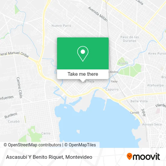 Mapa de Ascasubí Y Benito Riquet