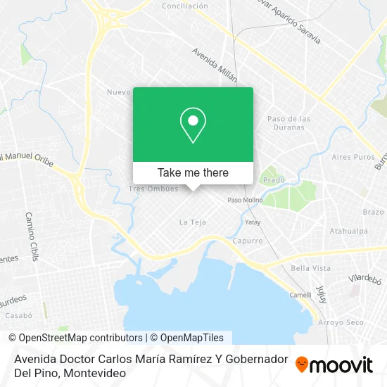 Mapa de Avenida Doctor Carlos María Ramírez Y Gobernador Del Pino