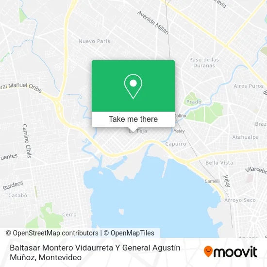 Mapa de Baltasar Montero Vidaurreta Y General Agustín Muñoz